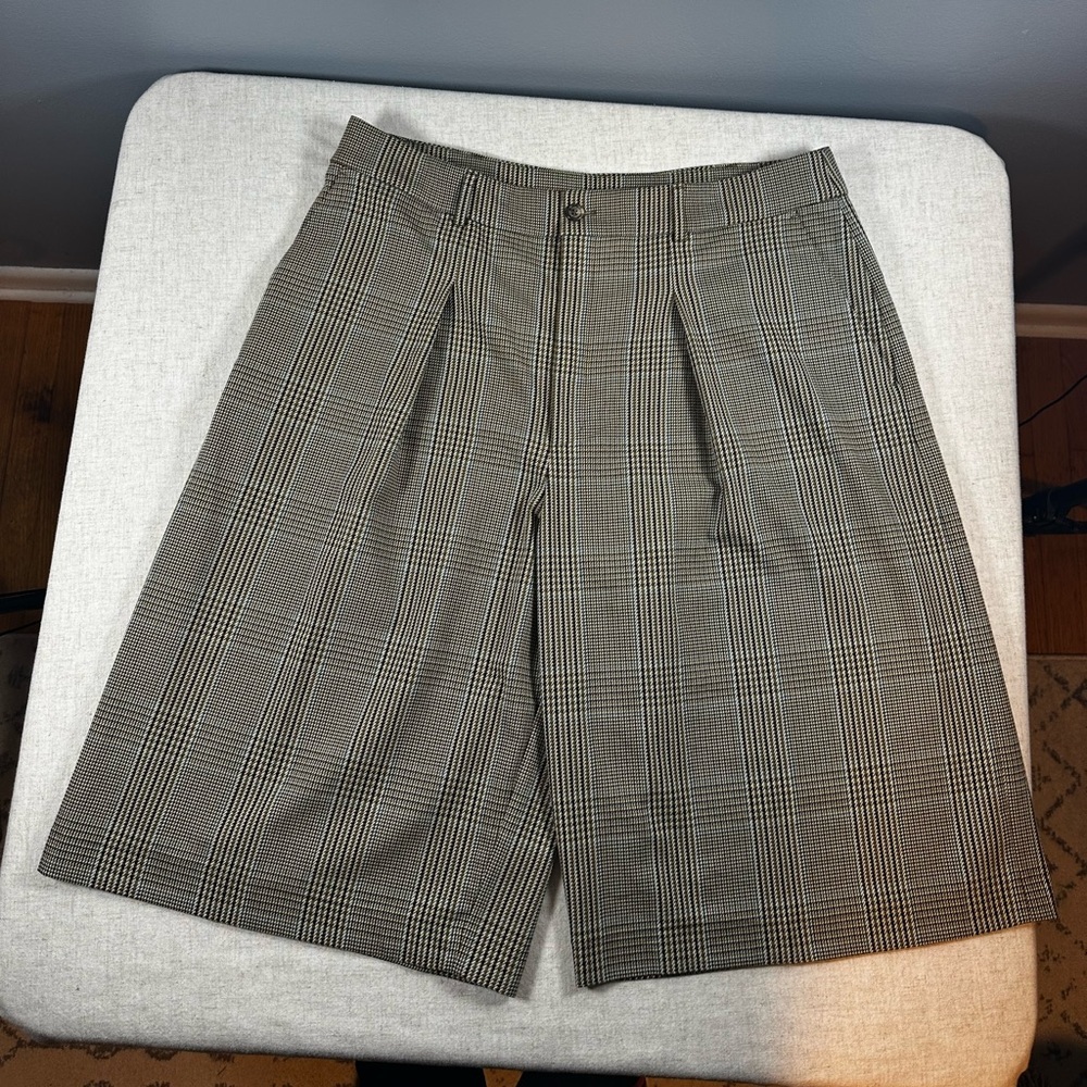Lauren Ralph Lauren Plaid Pleated Shorts Size 16